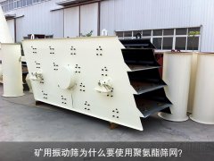 礦用振動篩為什么要使用聚氨酯篩網(wǎng)？